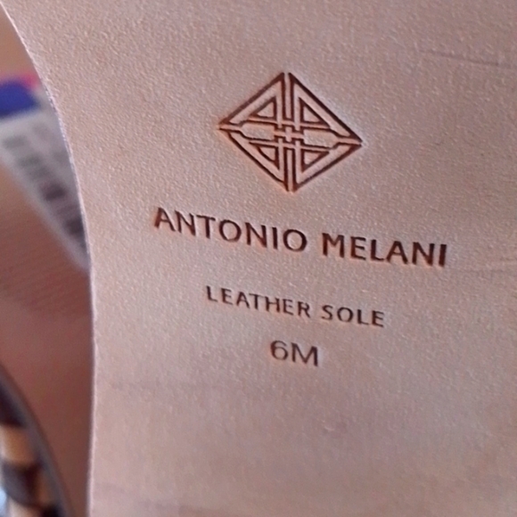 AM 6 Designer Checkered Braided Woven Leather Block Heel Boots - Picture 4 of 4